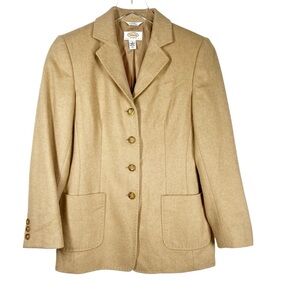 Talbots Camel Blazer with Gold Buttons